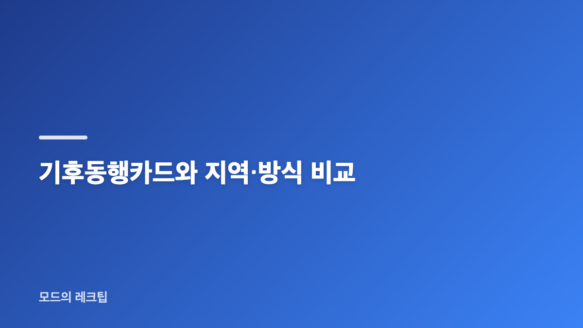 K패스 모두의카드 월 15회 기준
