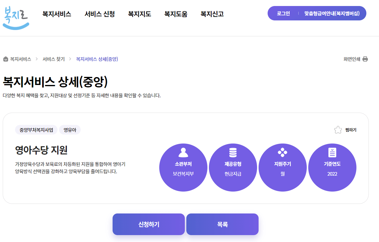 2023년 부모급여