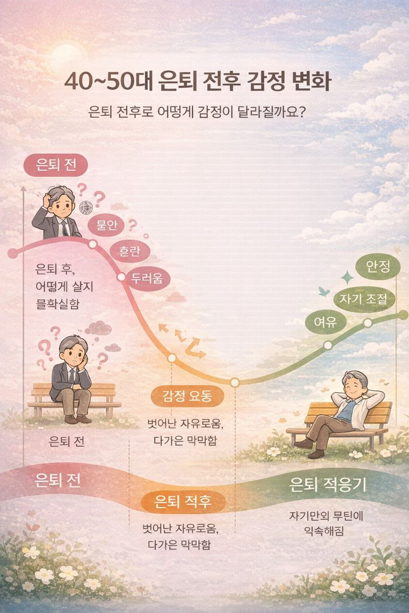 은퇴 감정 그래프의 진실