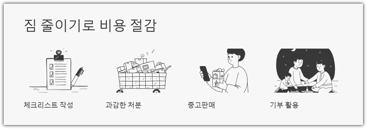 짐 줄이기로 비용 절감
