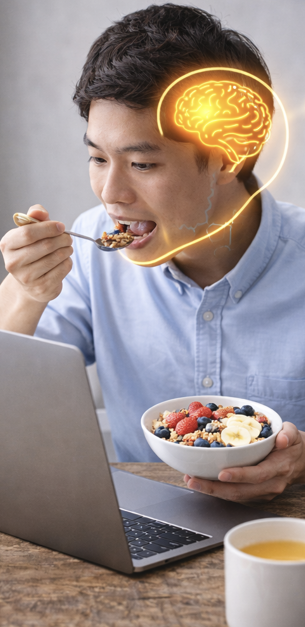 집중력 향상과 뇌 에너지 공급 메커니즘 관련 사진