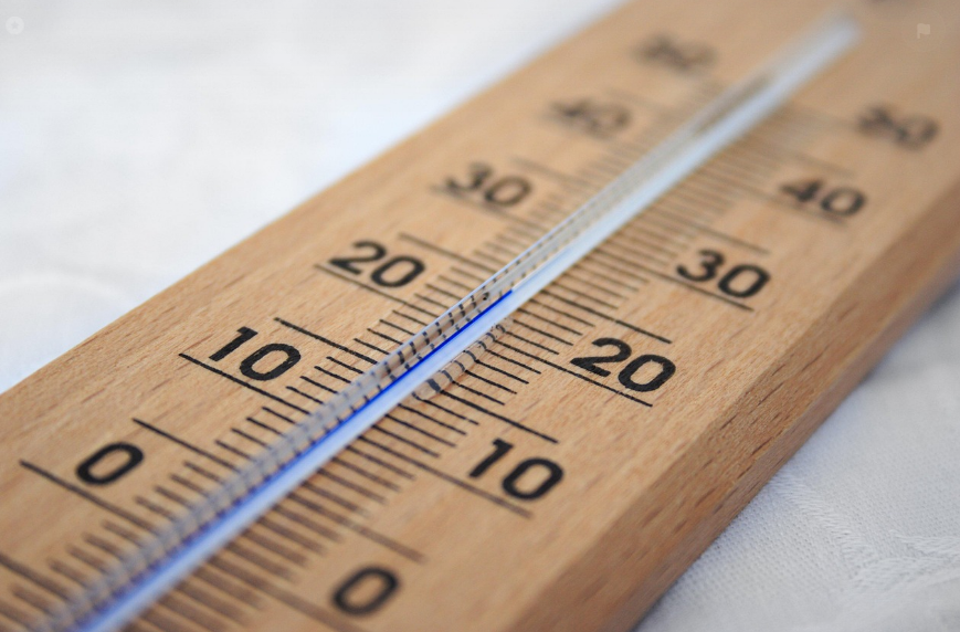 온도계를 표현하는 사진
