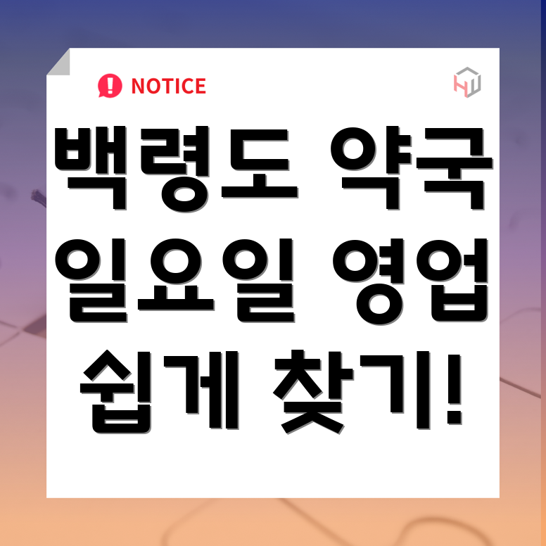 일요일 영업 약국