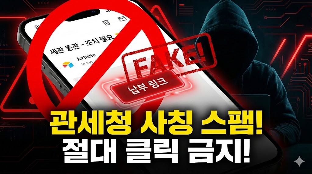 "세관 통관 - 조치 필요" 메일 절대 클릭 마세요! (관세청 사칭 스팸 팩트체크)
