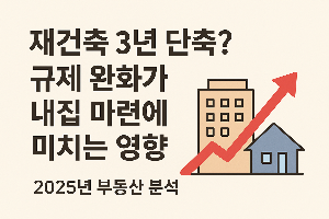 재건축 규제 완화가 내집 마련에 미치는 영향 (2025년 부동산 분석)