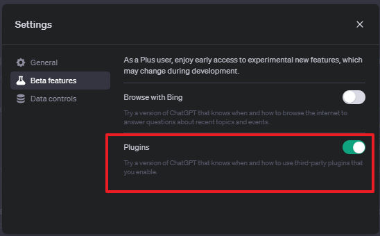 Plugins 활성화