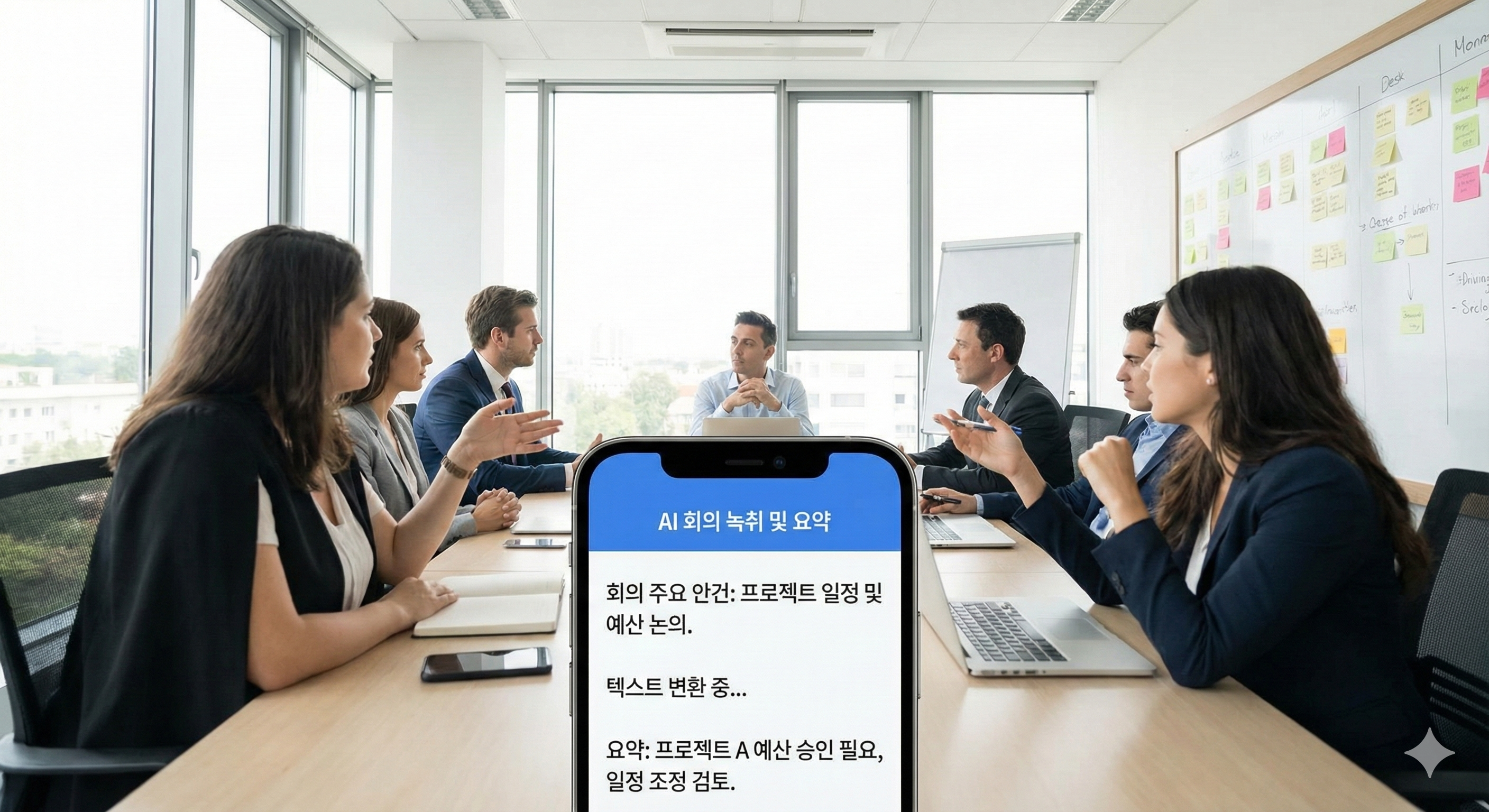 AI 회의록 서비스 예시