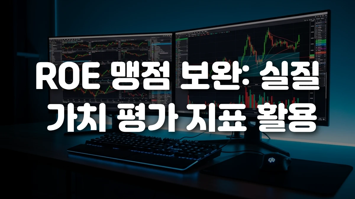 ROE 맹점 보완 실질 가치 평가 지표 활용