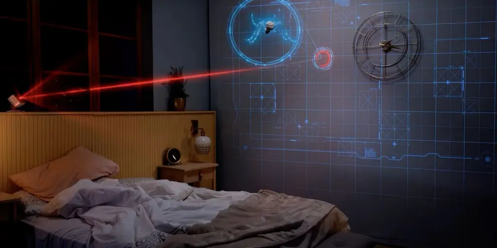 레이저로 모기의 위치를 알려주는 방법