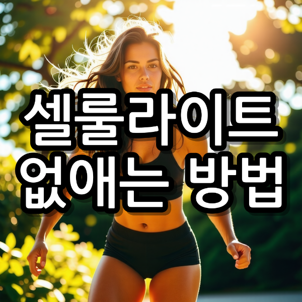 셀룰라이트 부위별로 없애는 방법 효과적인 것은