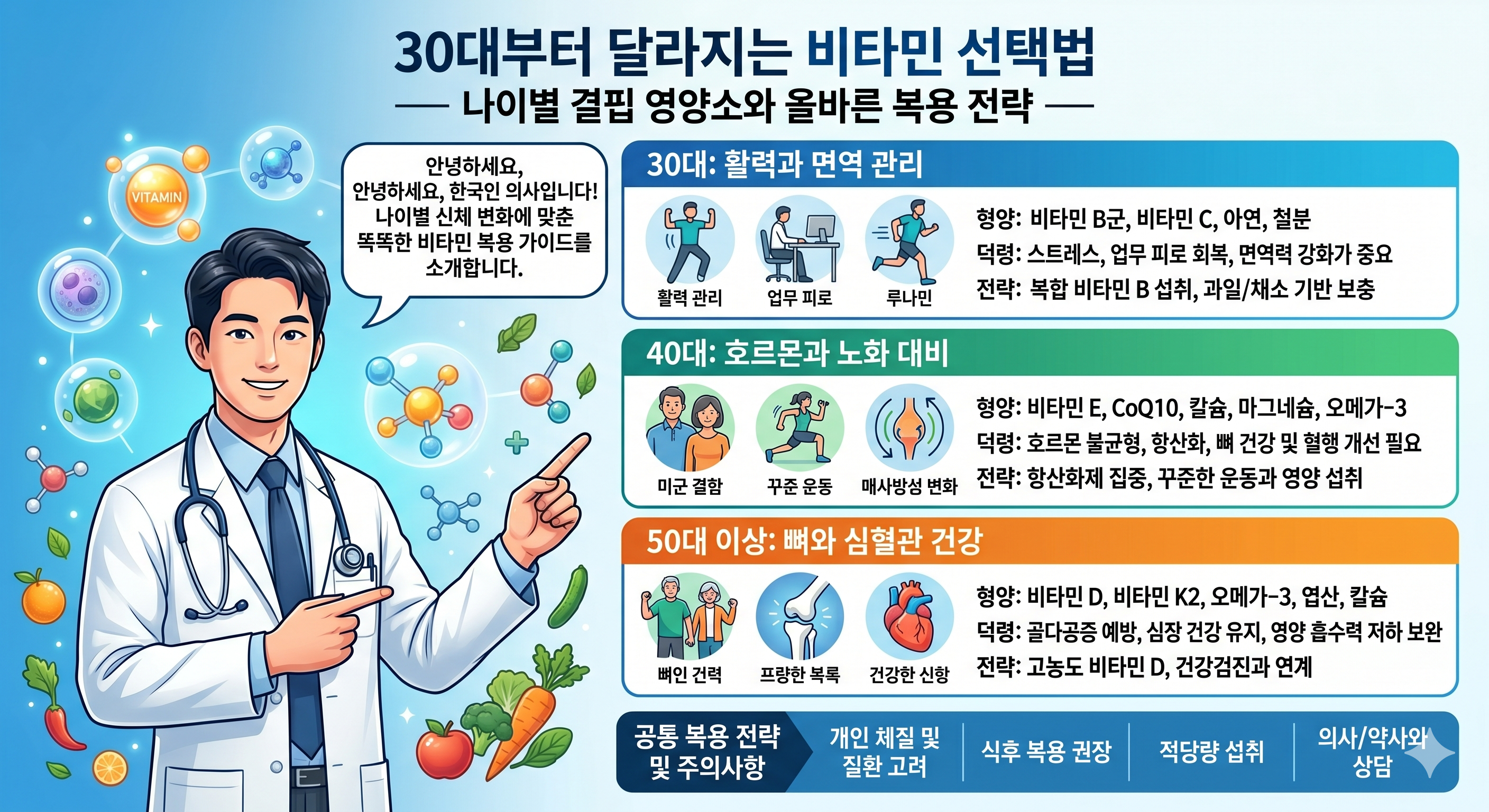 30대부터 달라지는 비타민 선택법