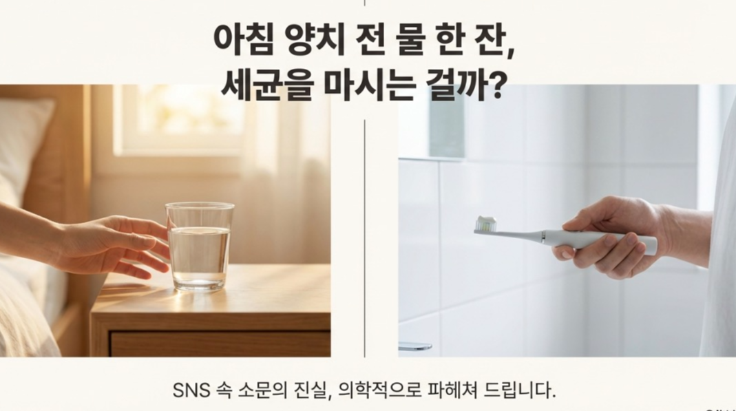 아침 양치 전 물 마시기, 독(毒)일까 약(藥)일까?