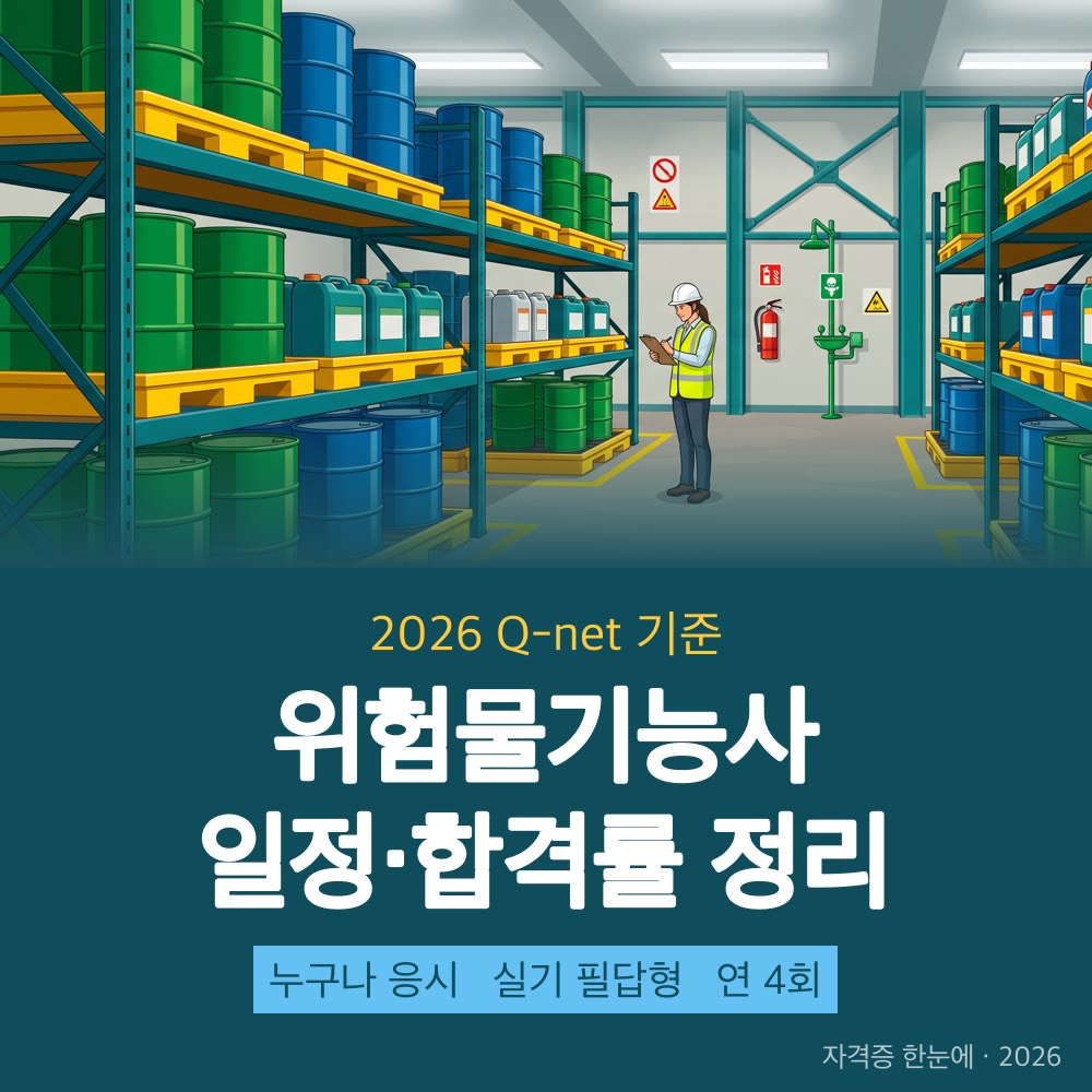 2026 위험물기능사 시험일정