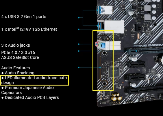 LED_illminated_audio_trace_path