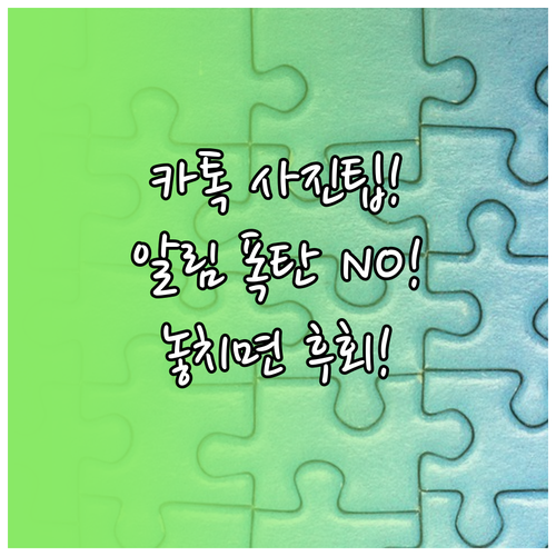 국민 메신저 카카오톡에서 알림 공해 ..