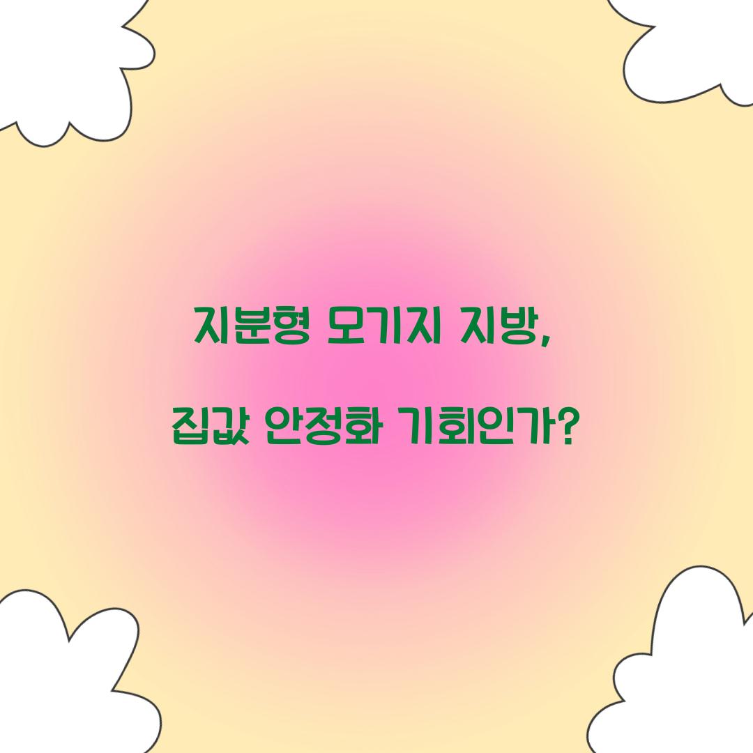 지분형 모기지 지방