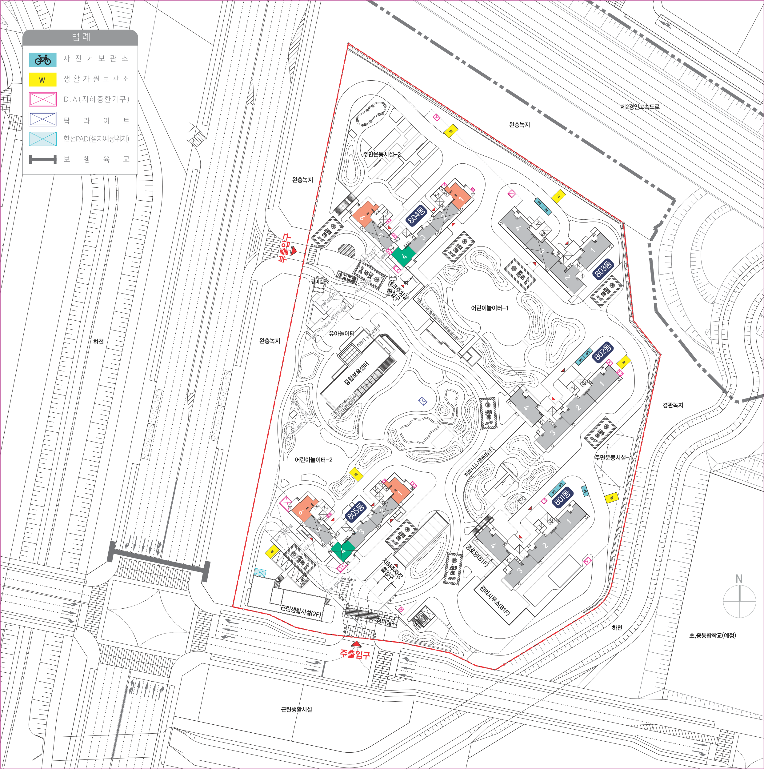 과천지식정보타운 린파밀리에 아파트 신혼희망타운 행복주택 단지배치도