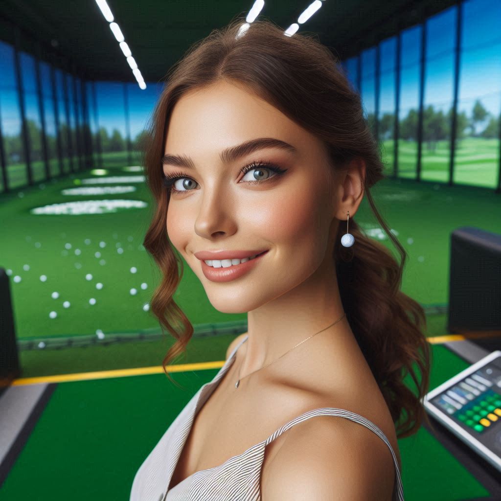 실내골프연습장 배경