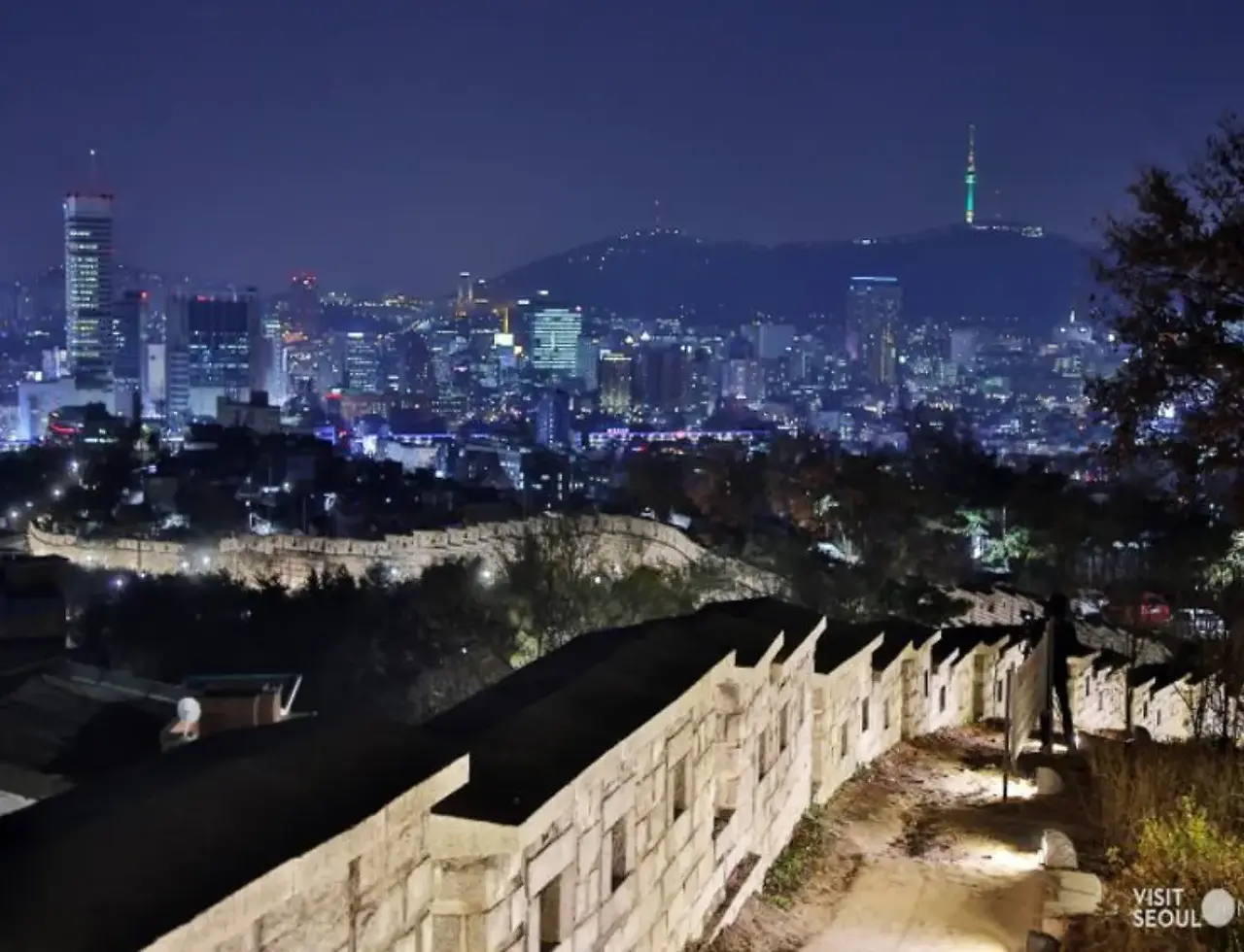 낙산공원 야경 사진