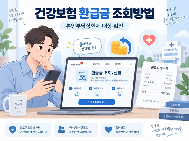 건강보험 환급금 조회방법｜본인부담상한제 대상 확인&middot;신청 총정리