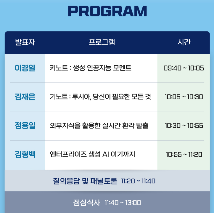 솔트룩스 인공지능 컨퍼런스 2023 프로그램