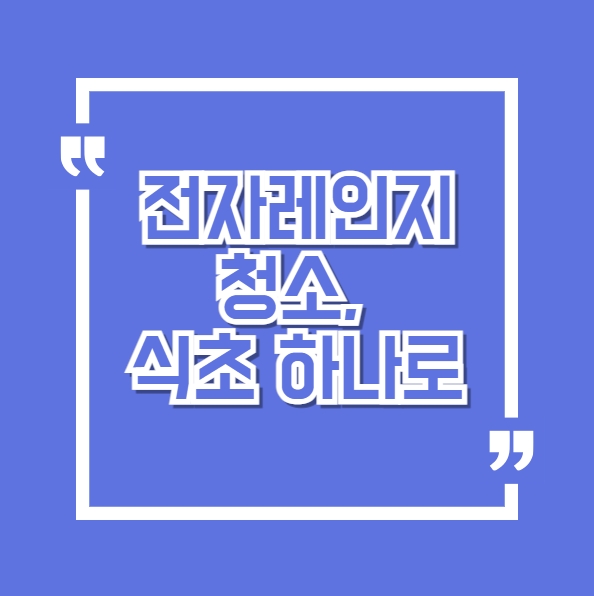 전자레인지 청소