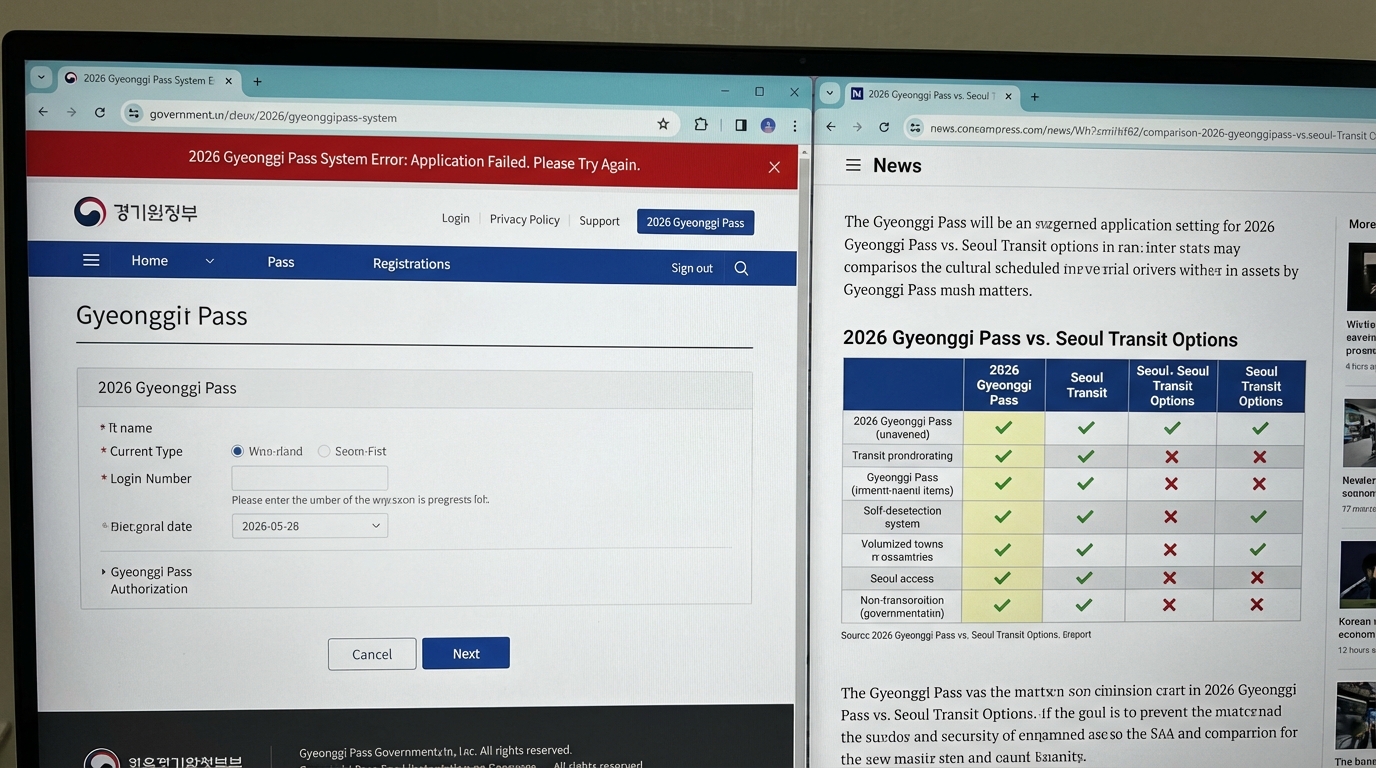 경기컬처패스 등록 오류 해결 방법과 청년문화예술패스 비교 분석 이미지