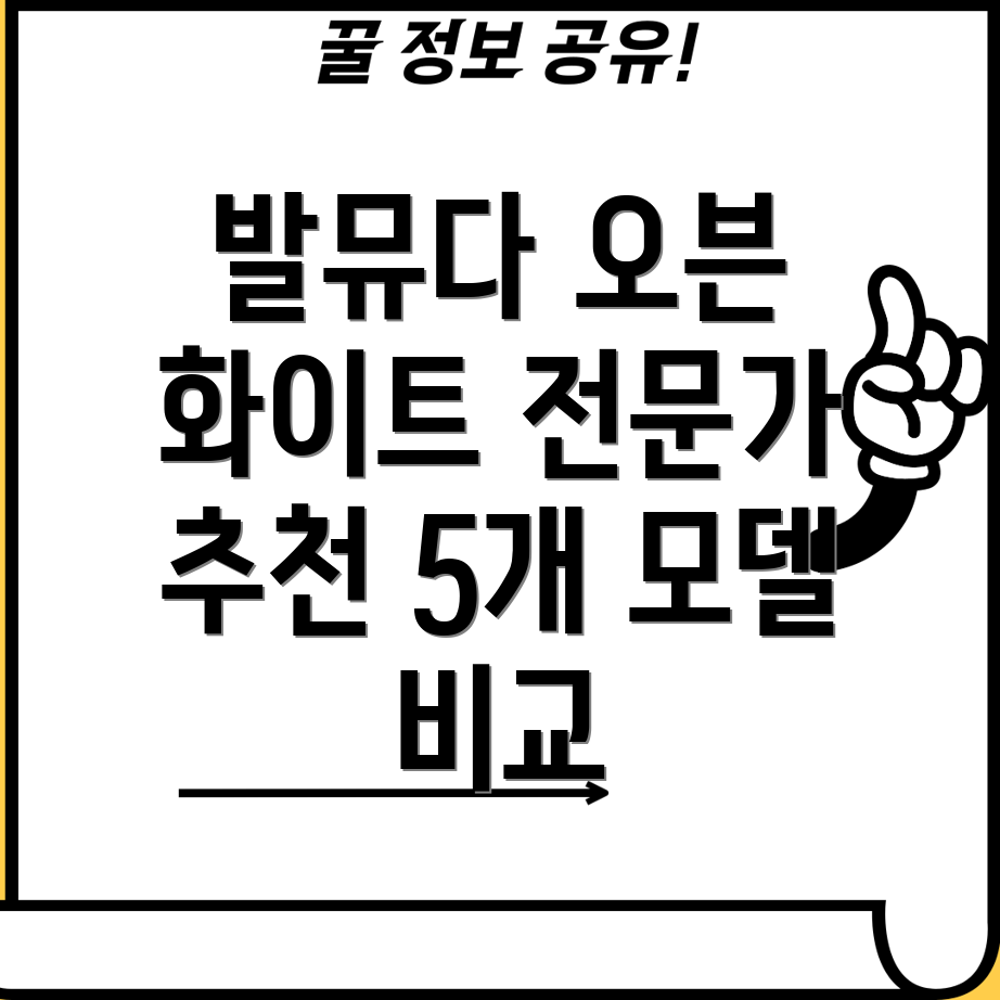 발뮤다오븐화이트전문가가뽑은최고의선택5가지모델비교분석