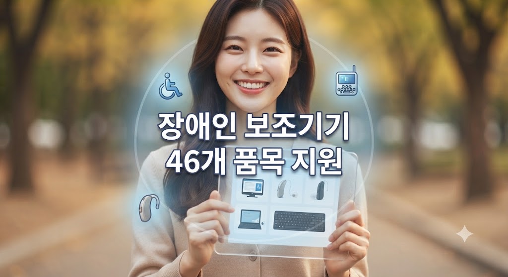 차상위계층 장애인이 소리증폭기 보조기기 혜택을 받은 모습