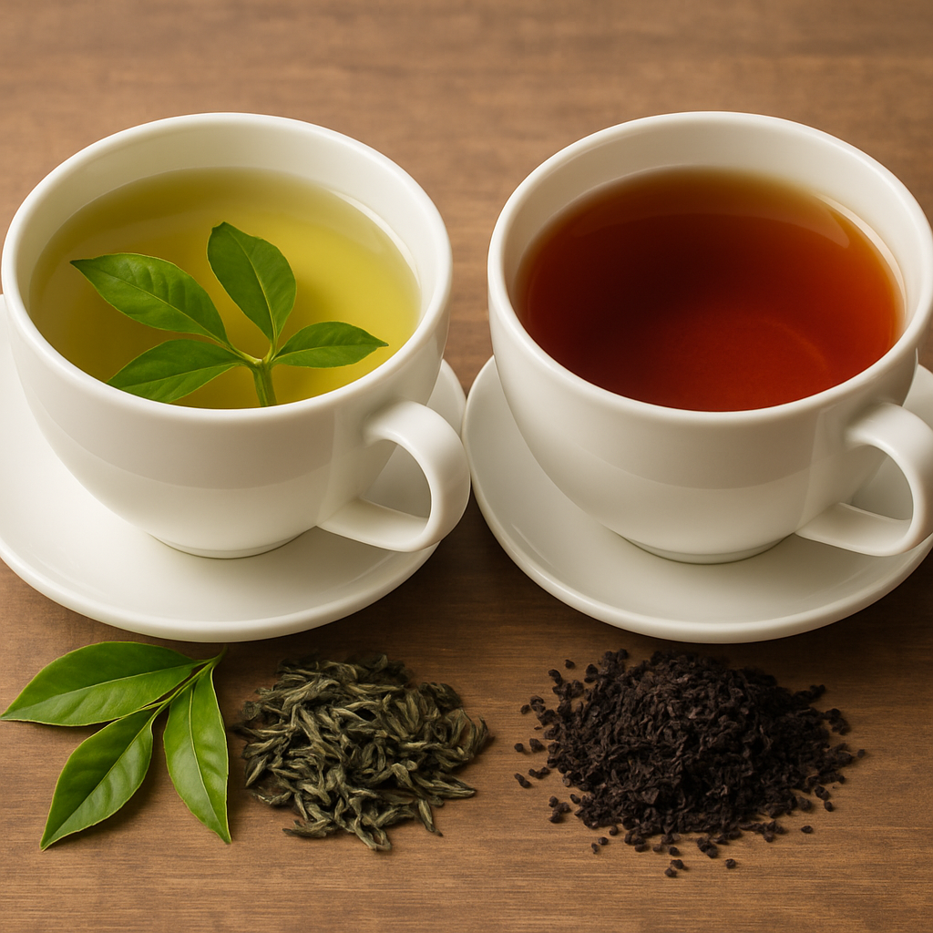 녹차, 홍차 : 카테킨, 폴리페놀 - 강력한 항산화 효과