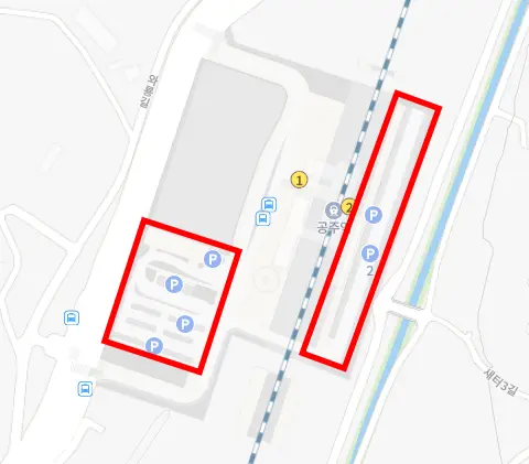 공주역-주차장