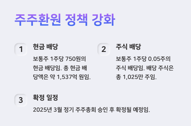 셀트리온 주주환원정책