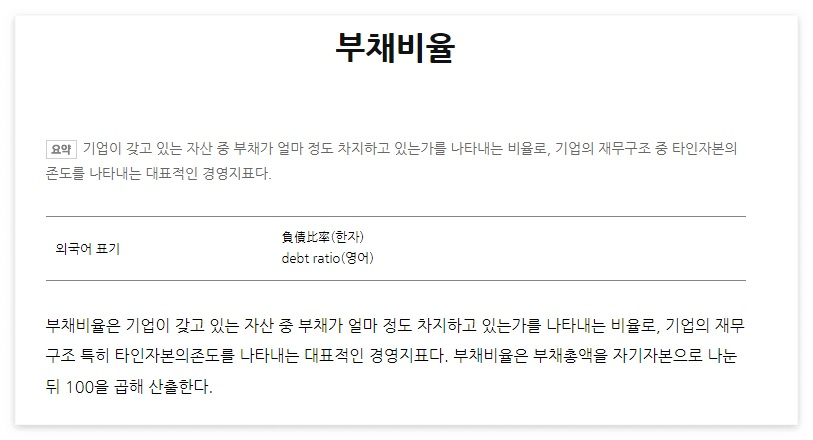 부채비율