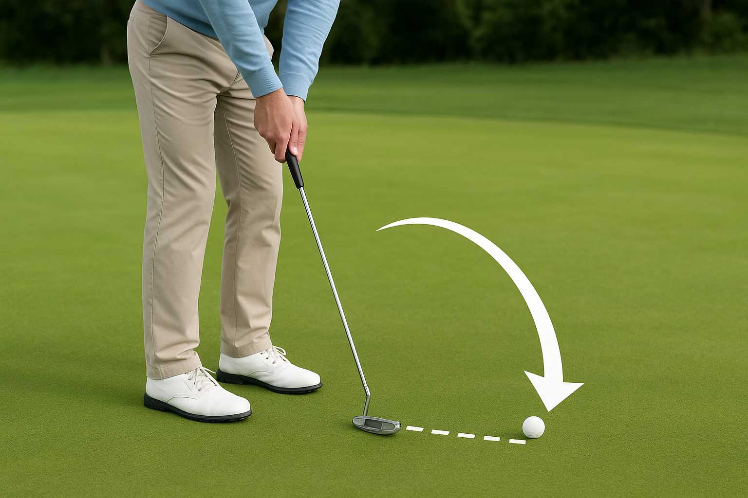 퍼터 슬라이스 라이 읽는 모습