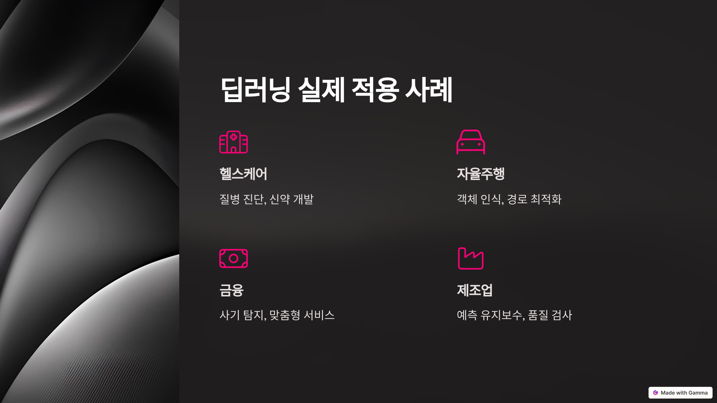 딥러닝 실제 적용 사례