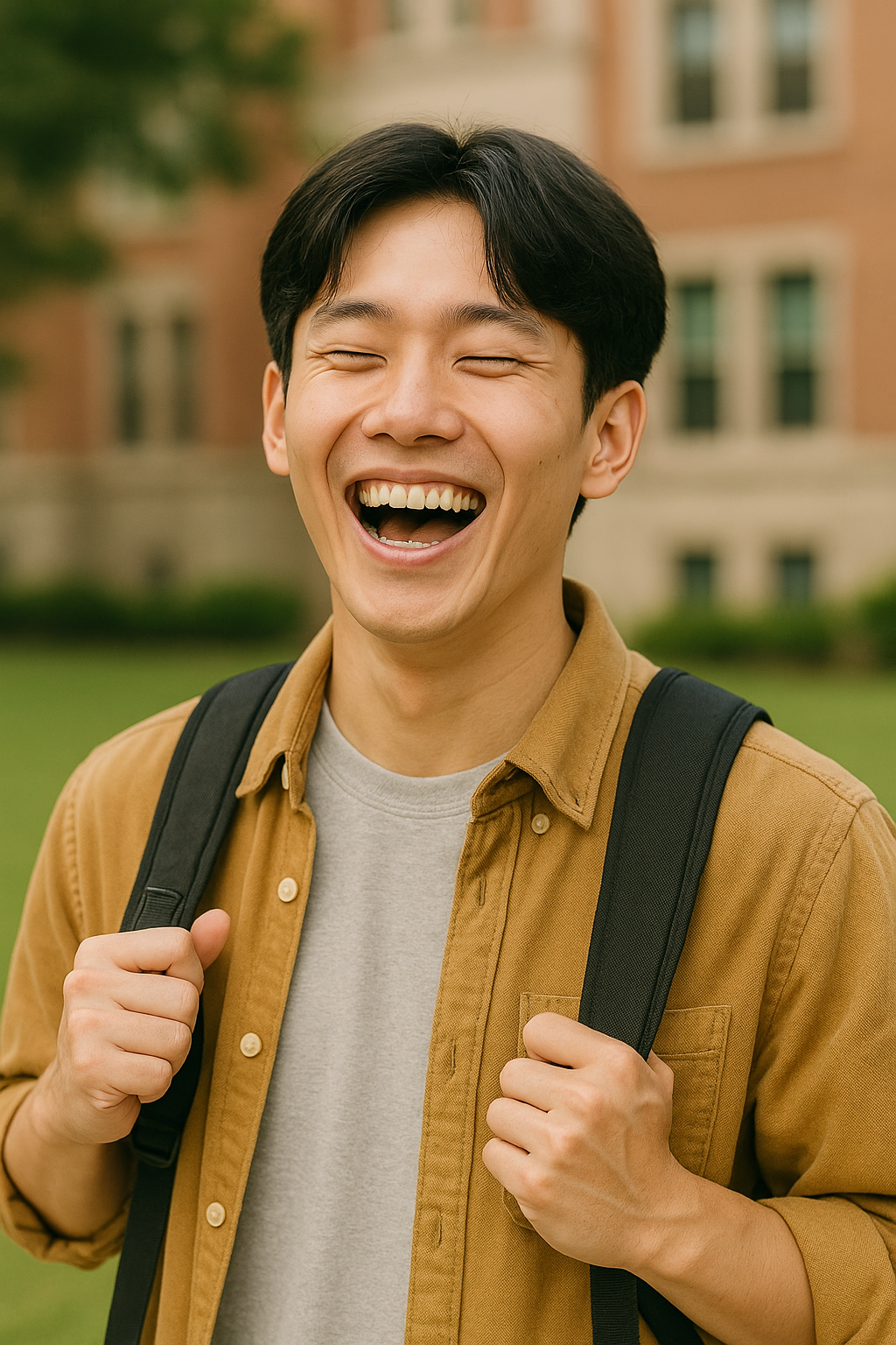 등록금 걱정 없이 웃는 이미지