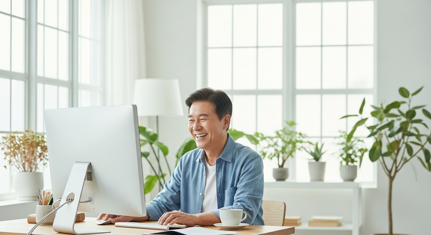 블로그를 시작하는 장면