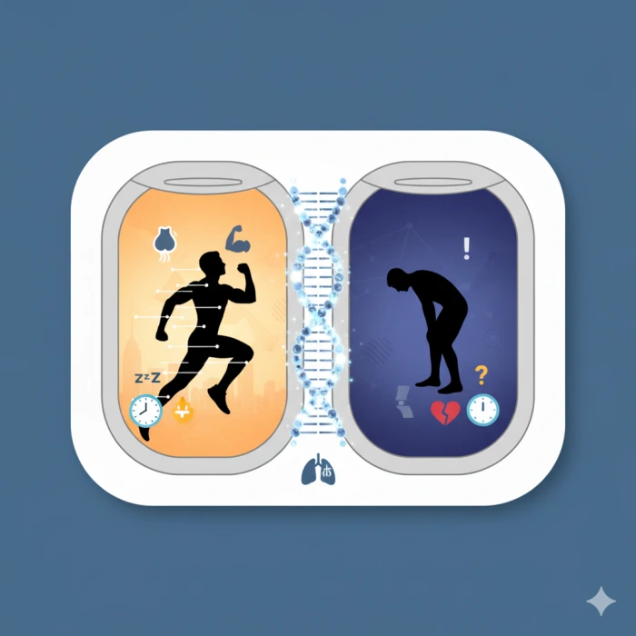 고강도 인터벌 트레이닝(HIIT)의 효과와 주의점을 보여주는 썸네일 이미지입니다.