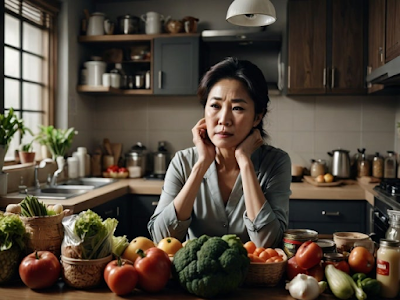 중년 여성 폐경기 스트레스 증가 연구 결과 관련 이미지