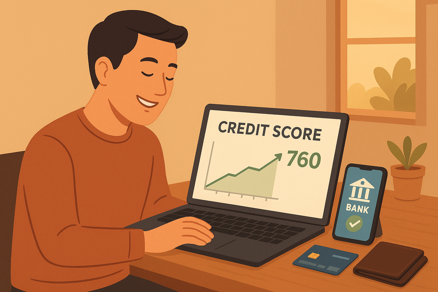 신용점수 확인하는 이미지