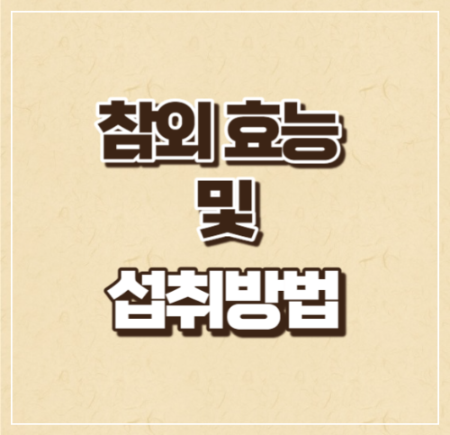 참외 효능 및 섭취방법