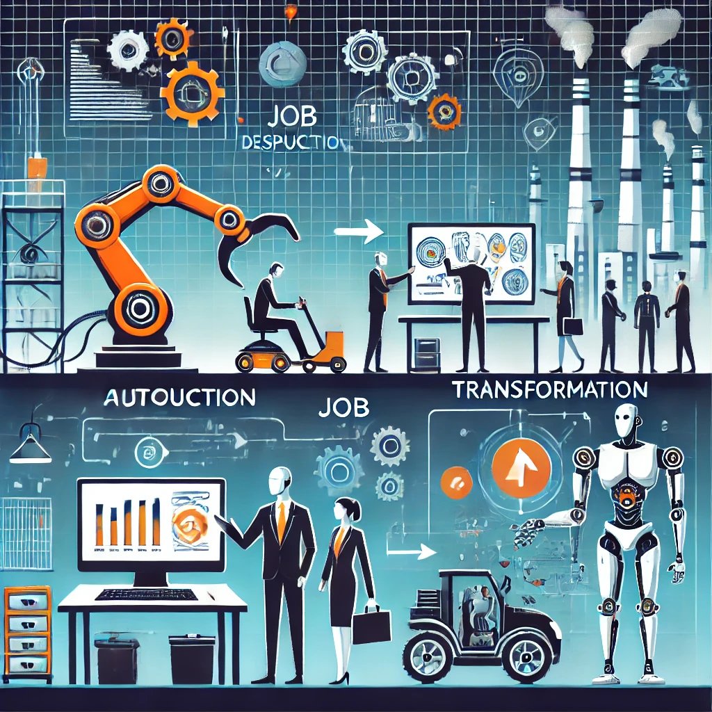 로봇과 자동화에 대한 이미지.