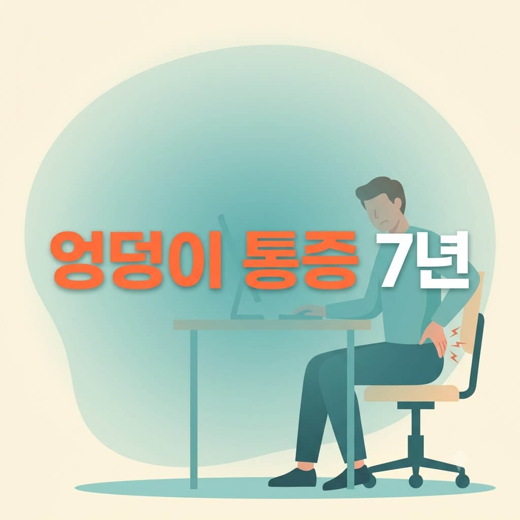 앉아서 업무를 보며 엉덩이 통증으로 7년을 고생한 섬네일