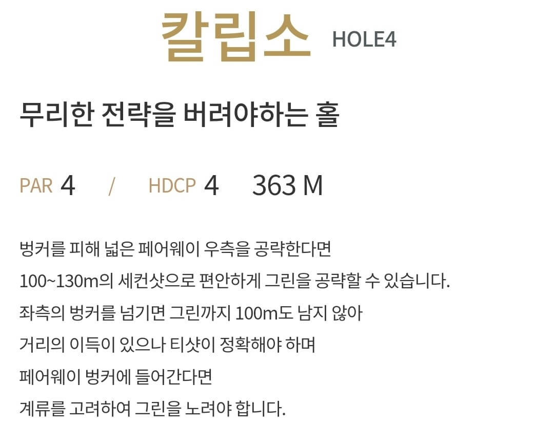 마이다스밸리 골프클럽 마이다스코스 4