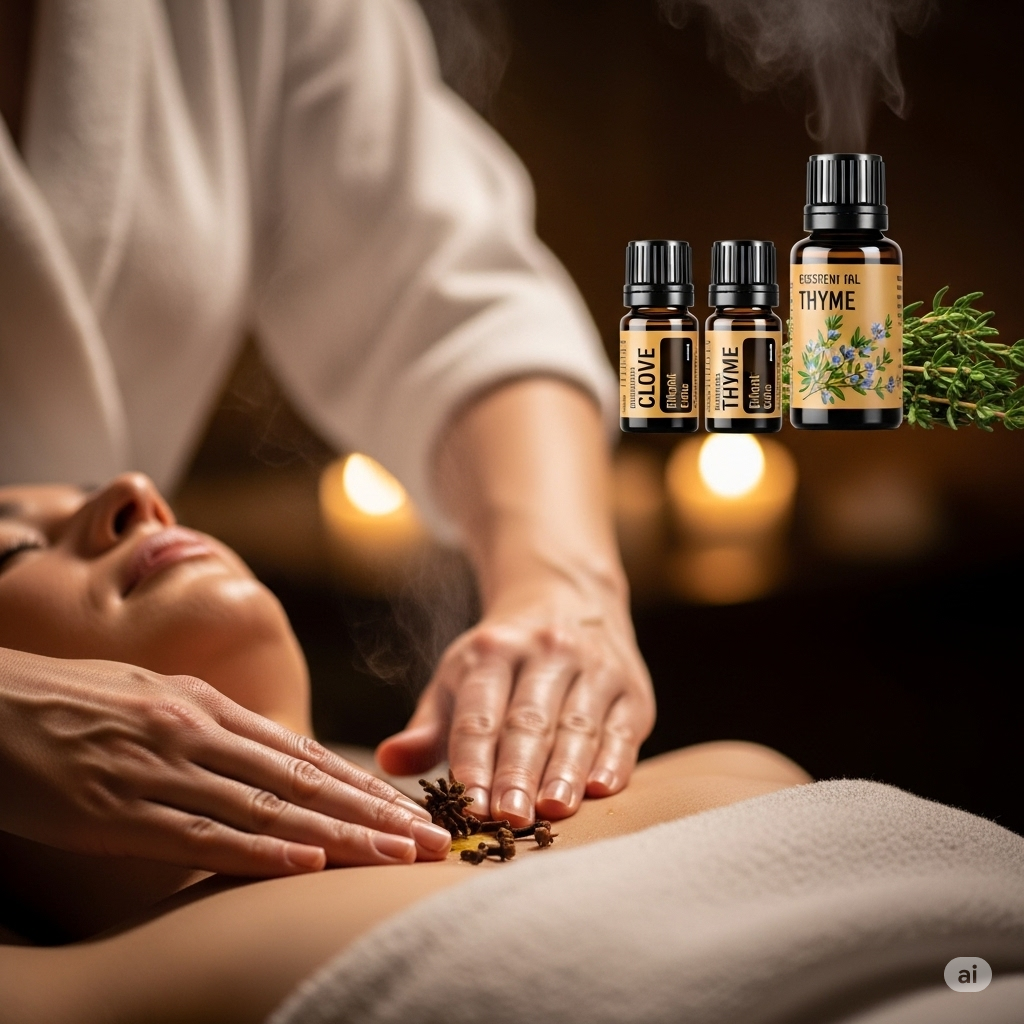 편안한 스파 환경에서 가슴 마사지를 받는 사람