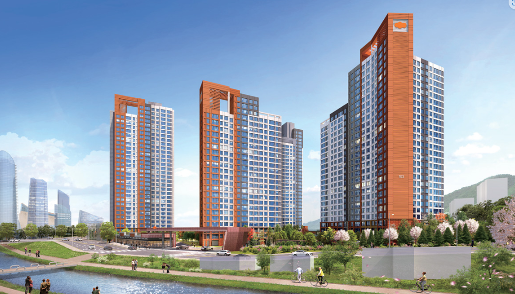 e편한세상 용인역 플랫폼시티 조감도