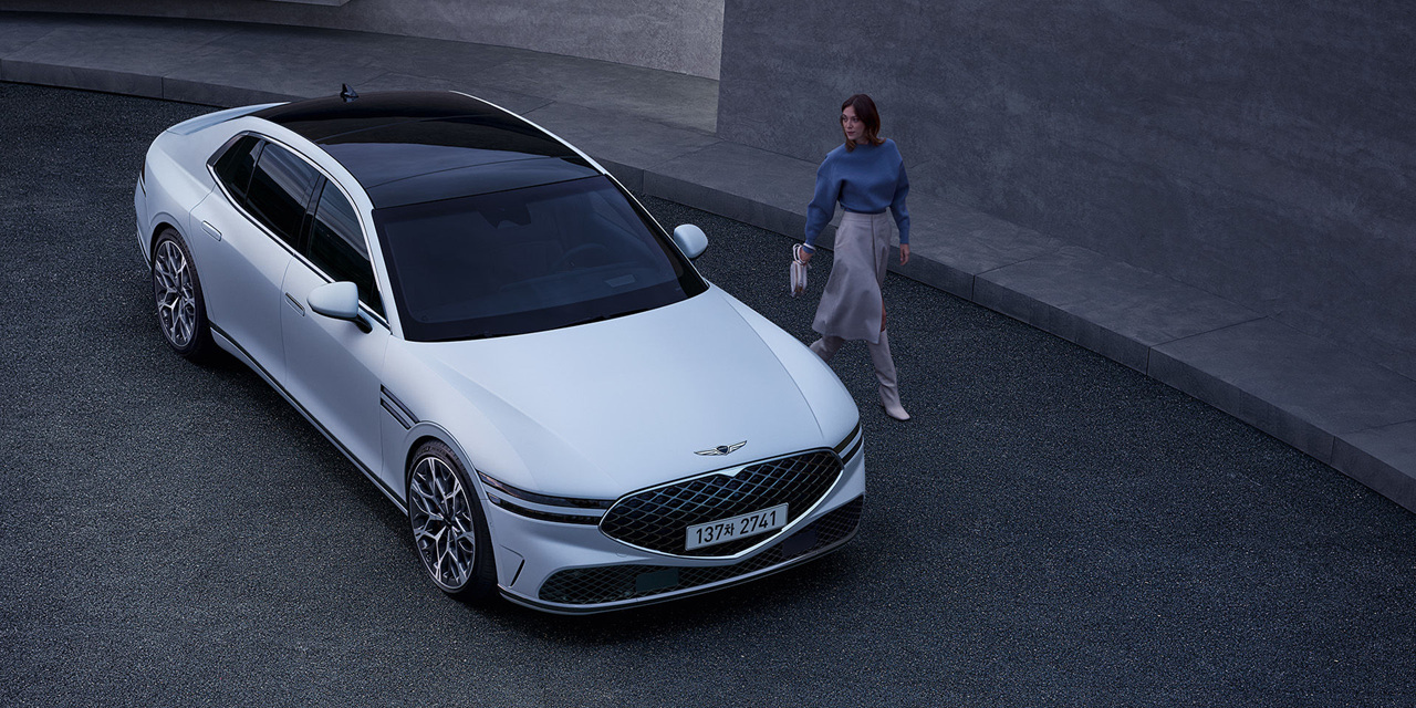 제네시스 G90 정면 사진