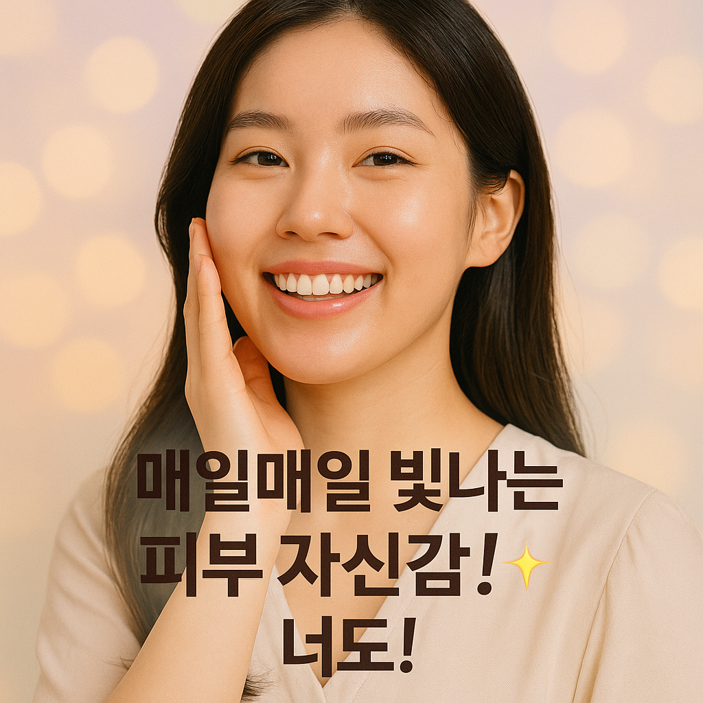 매일매일 빛나는 피부 자신감! ✨ 너도 할 수 있어!