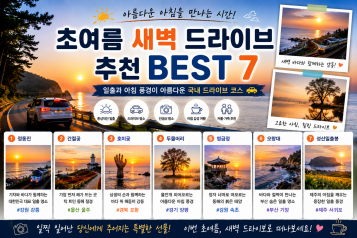초여름 새벽 드라이브 추천 BEST 7