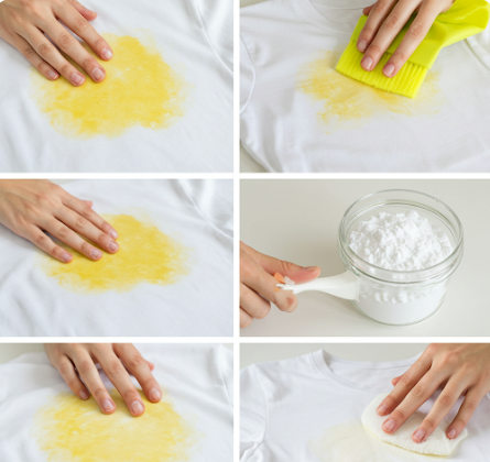과탄산소다로 흰 옷 누런떼 제거하기